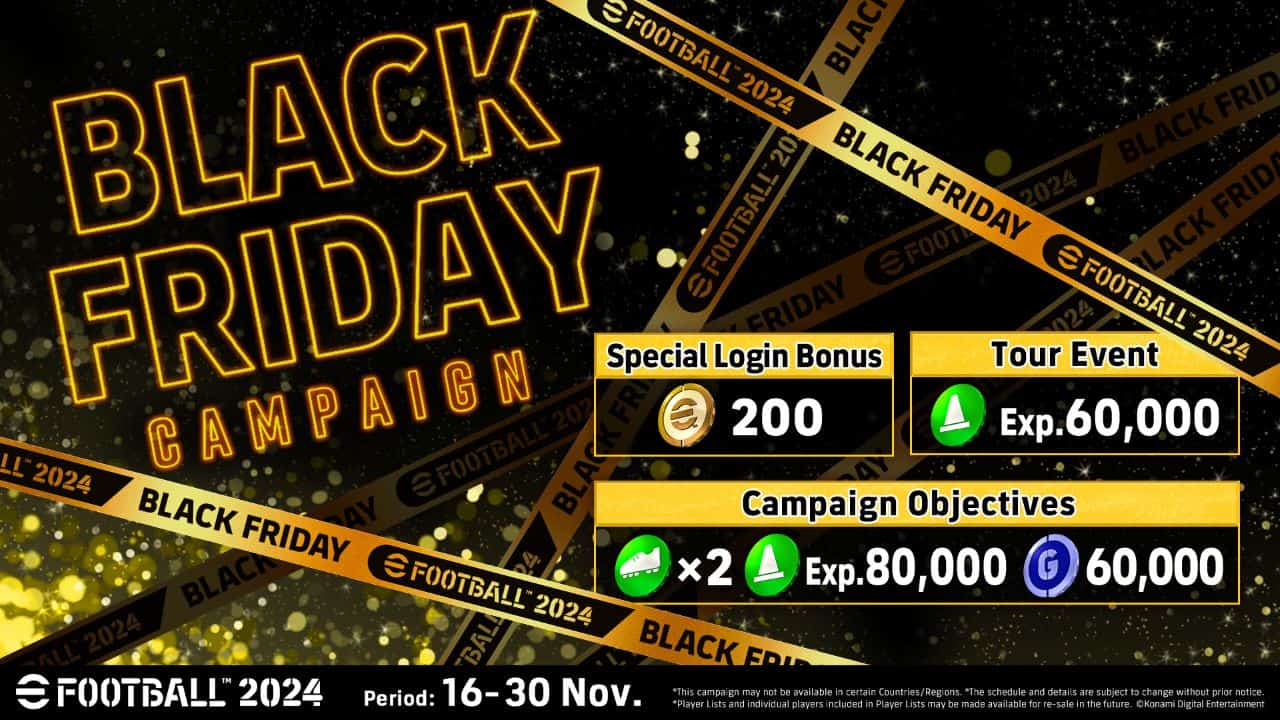 efootball 2024 black friday campaign