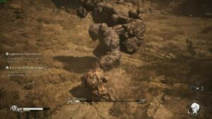 Black Myth Wukong transformations: A player in their Rock Guai form in combat.