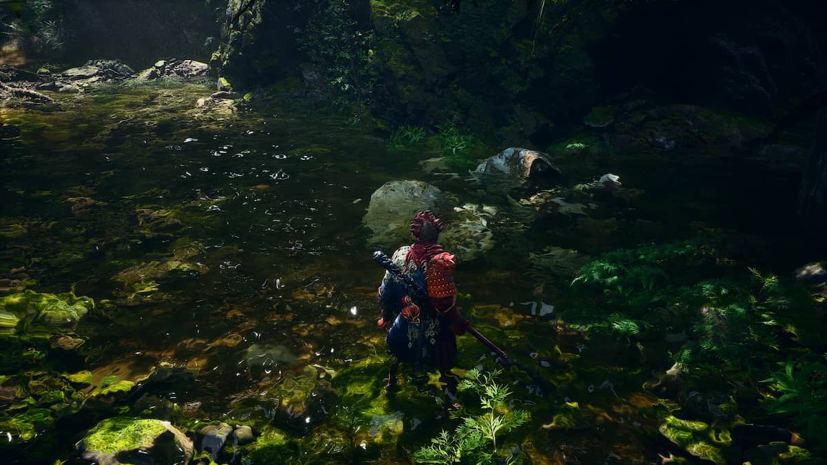 Image of Black Myth: Wukong landscape and character while using the Vibrant Reshade mod.