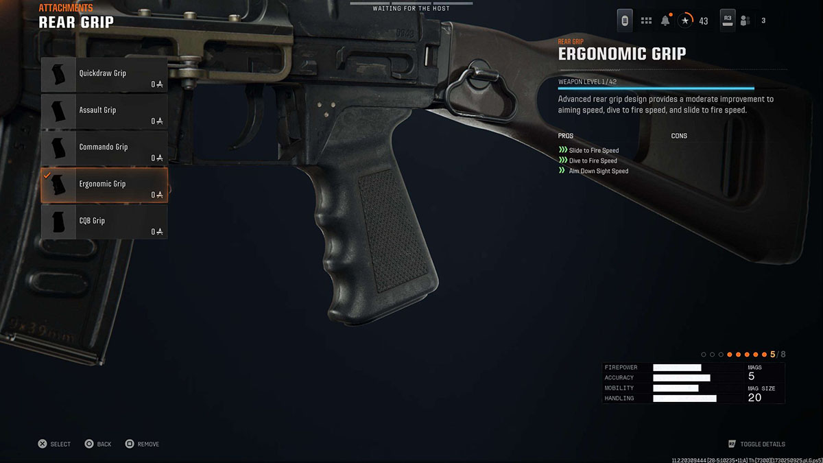 Black Ops 6 AS VAL Ergonomic Grip attachment in gunsmith