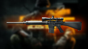 Image of the DM-10 marksman rifle in Call of Duty Black Ops 6.