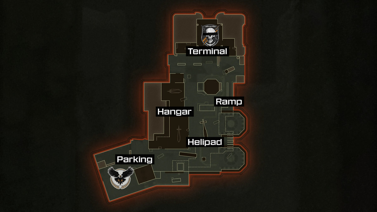 Image of the layout for the map Extraction in Black Ops 6.