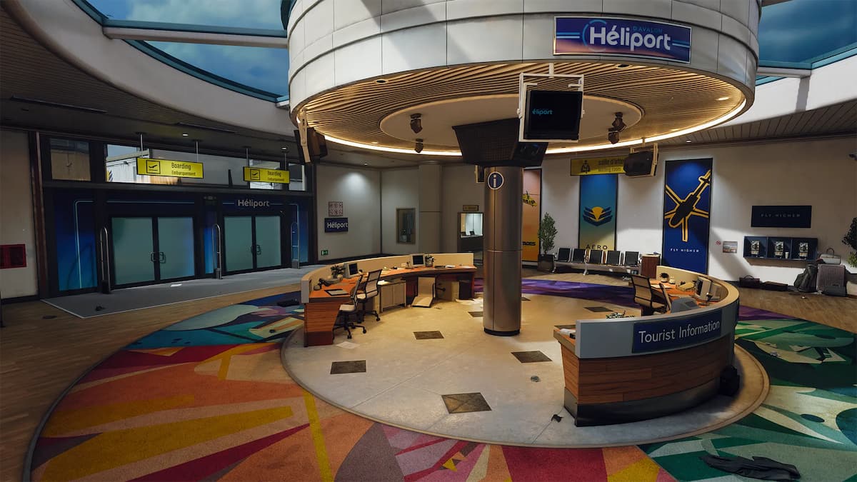 Image of the terminal area on the map Extraction in Black Ops 6.