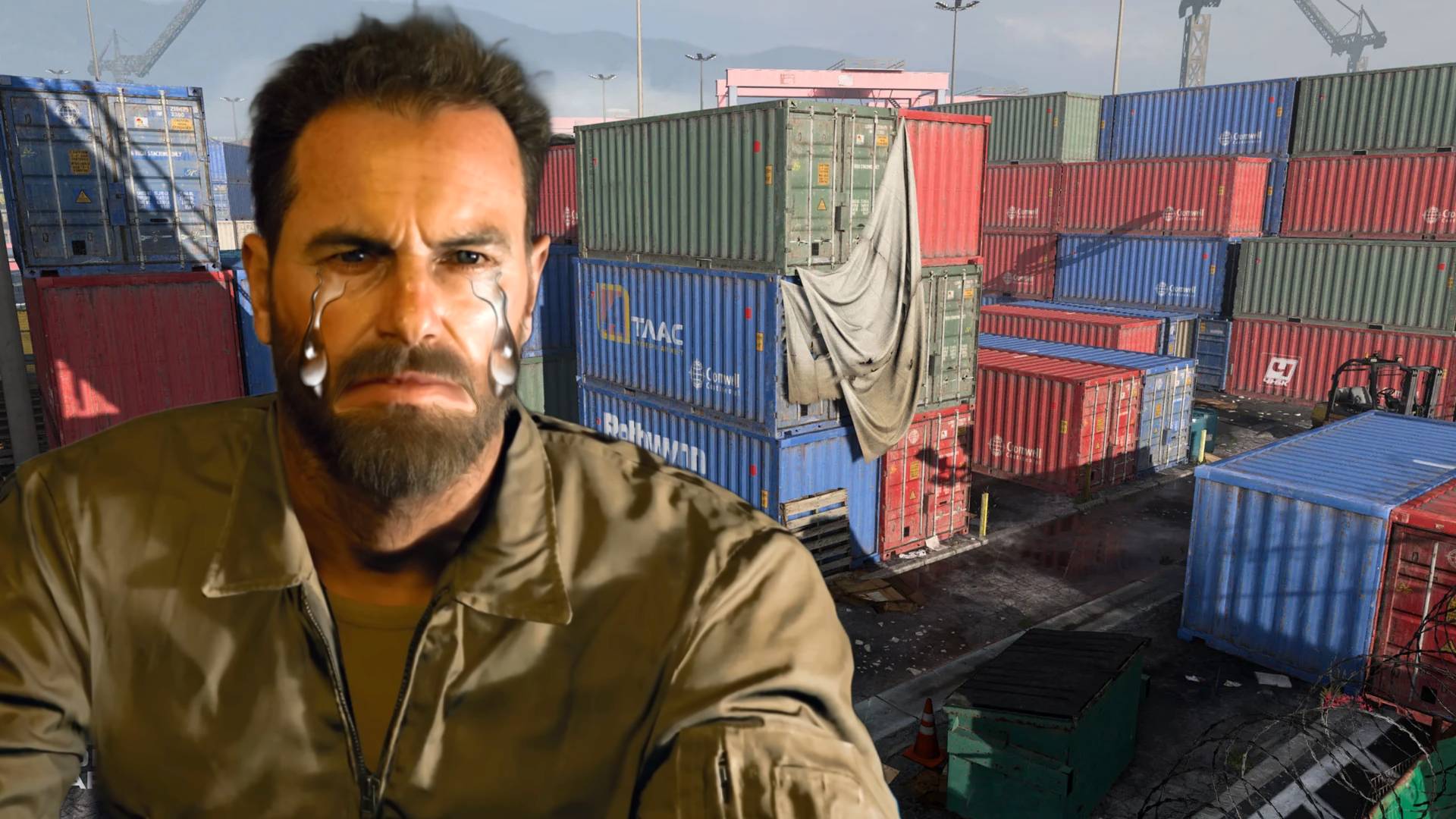 Black Ops 6 Woods crying in front of Shipment