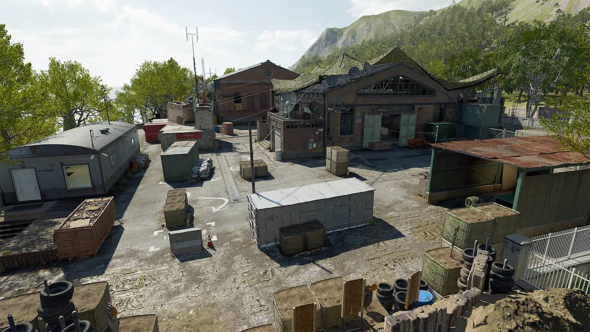 Image of the bus depot area on the map Hideout in Black Ops 6.