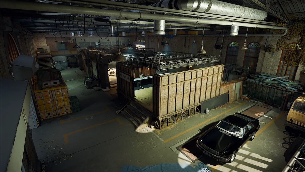 Image of the vault area on the map Hideout in Black Ops 6.