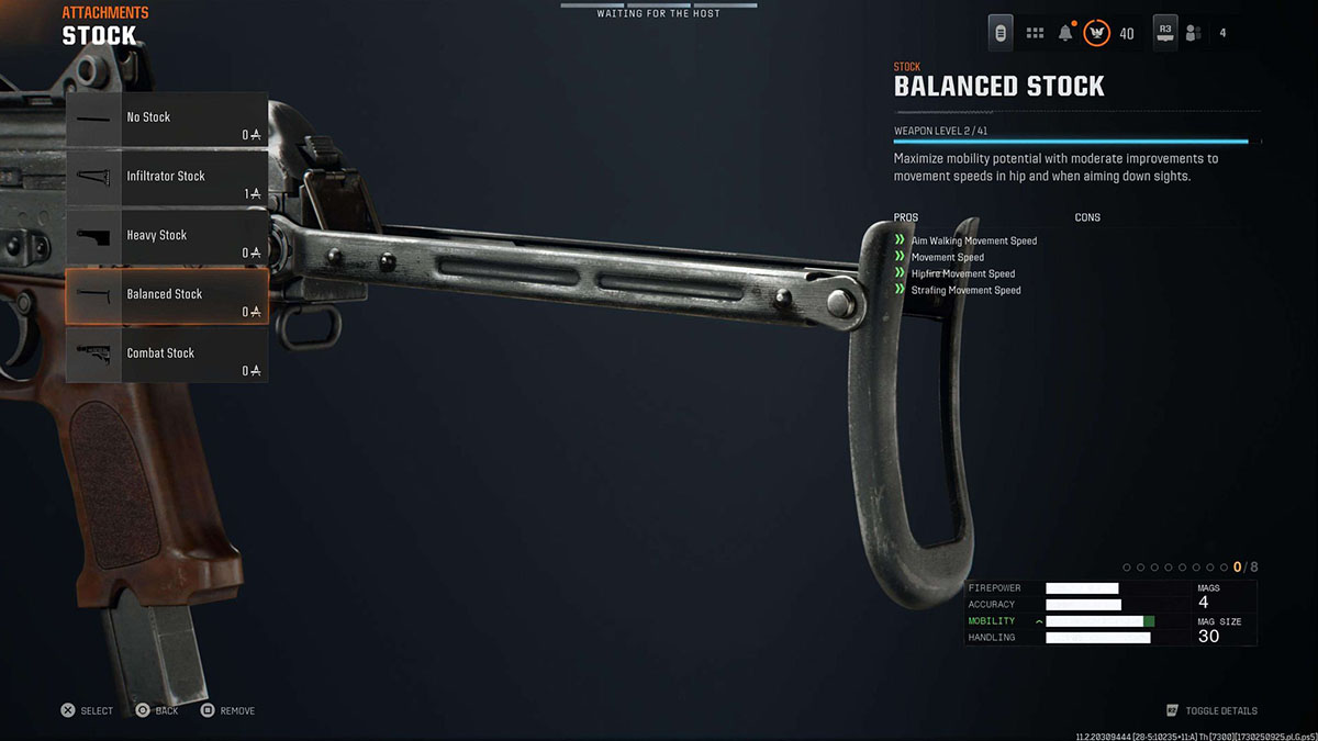 Black Ops 6 Jackal PDW balanced stock attachment