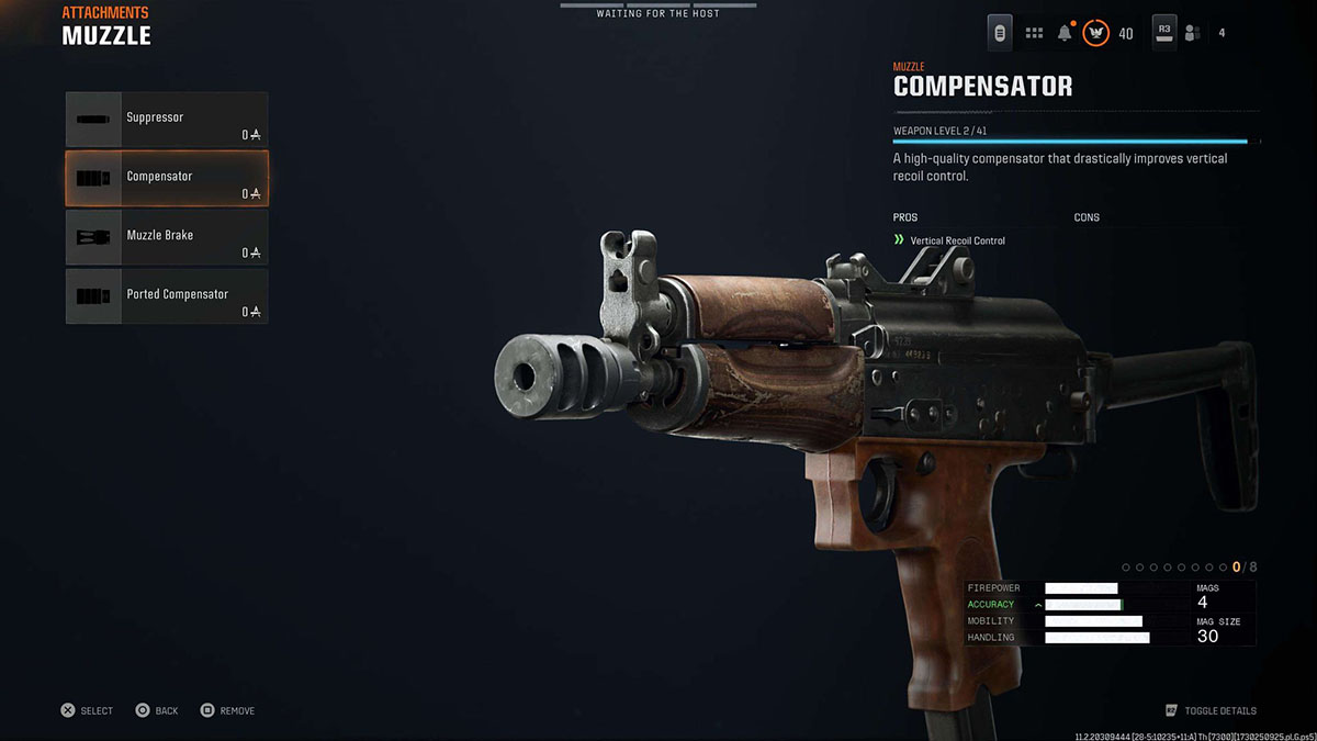 Black Ops 6 Jackal PDW Compensator attachment