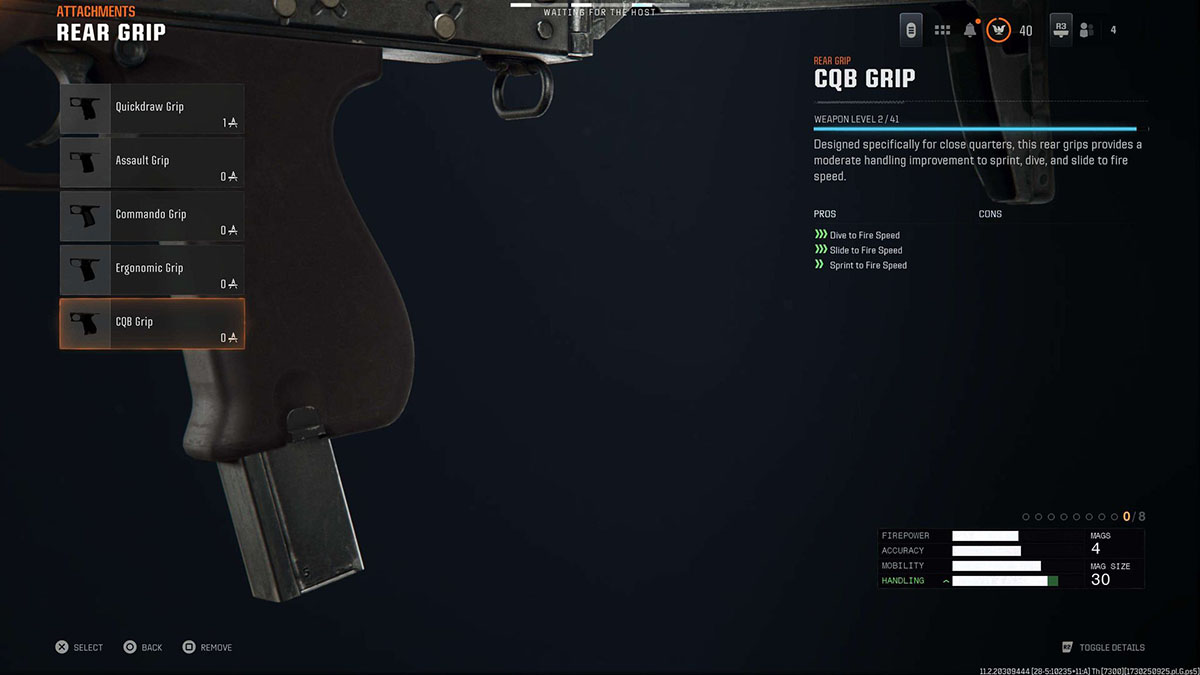 Black Ops 6 Jackal PDW CQB Grip attachment