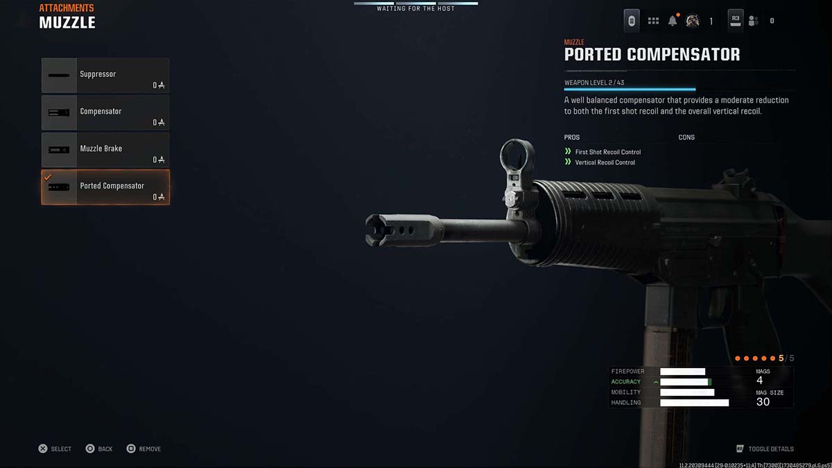 Black Ops 6 Kompakt 92 Ported Compensator attachment in gunsmith