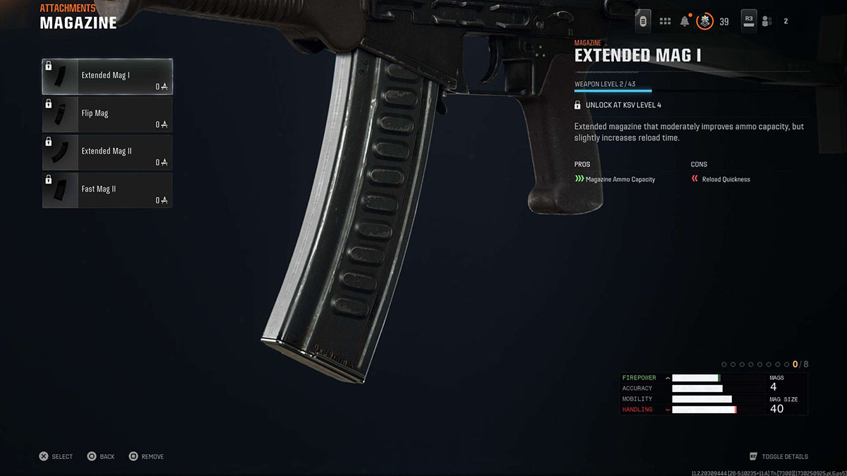 Call of Duty Black Ops 6 Extended Mag I attachment for KSV