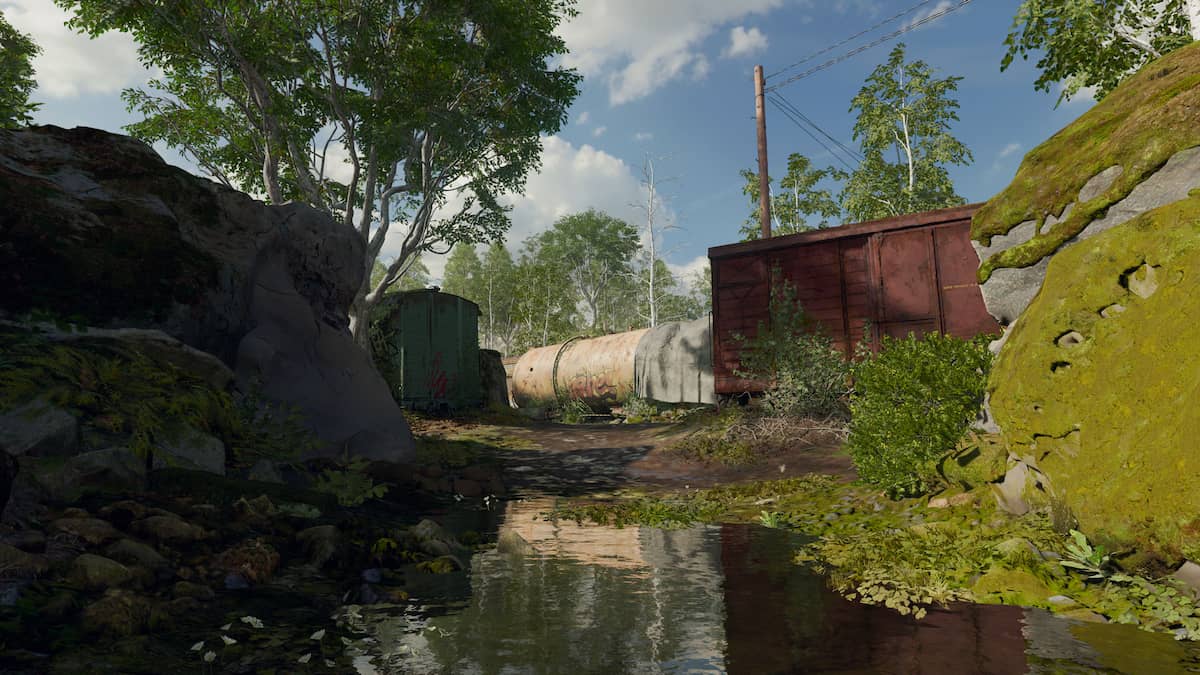 Image of the Creek POI on map Derelict in Call of Duty Black Ops 6.
