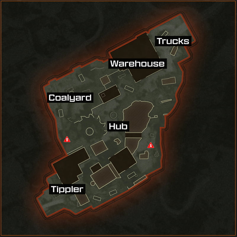 Image of the Vorkuta map layout in Call of Duty Black Ops 6.