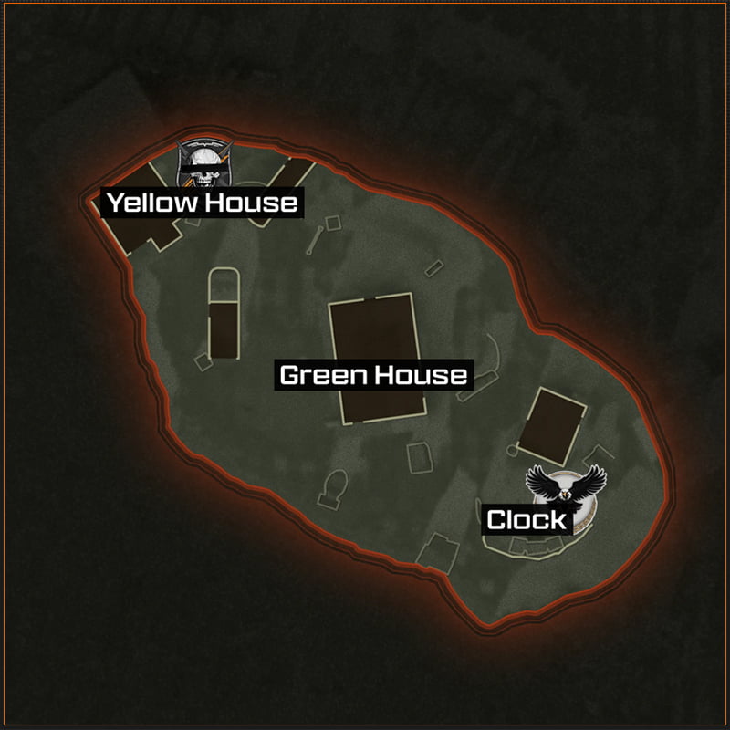 Image of the Warhead map layout in Call of Duty Black Ops 6.