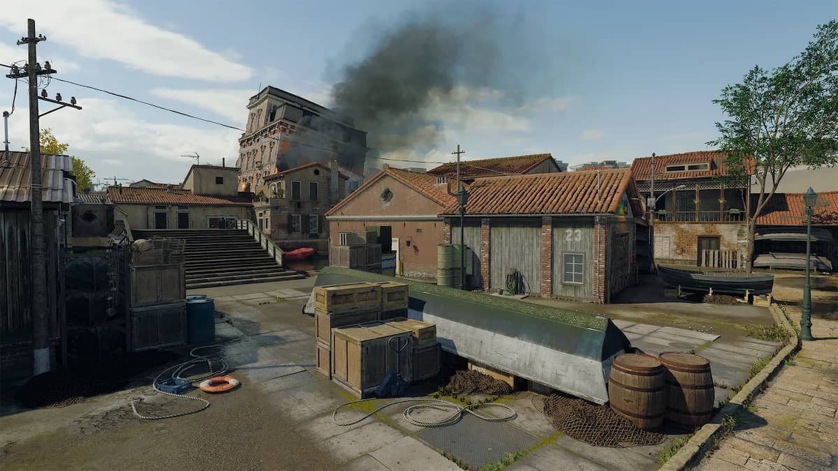 Image of the Docks POI on map Lowtown in Call of Duty Black Ops 6.