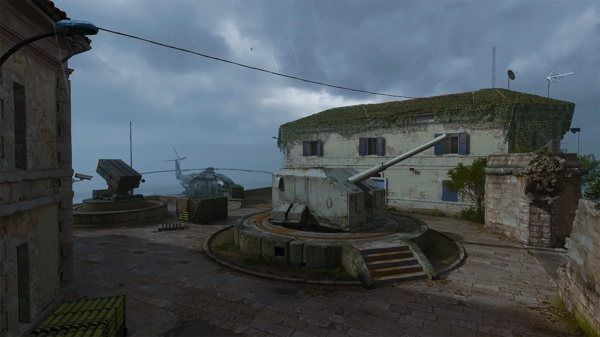 Image of the Artillery POI on map Protocol in Call of Duty Black Ops 6.