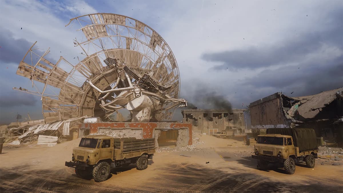 Image of the Trucks POI on map Scud in Call of Duty Black Ops 6.