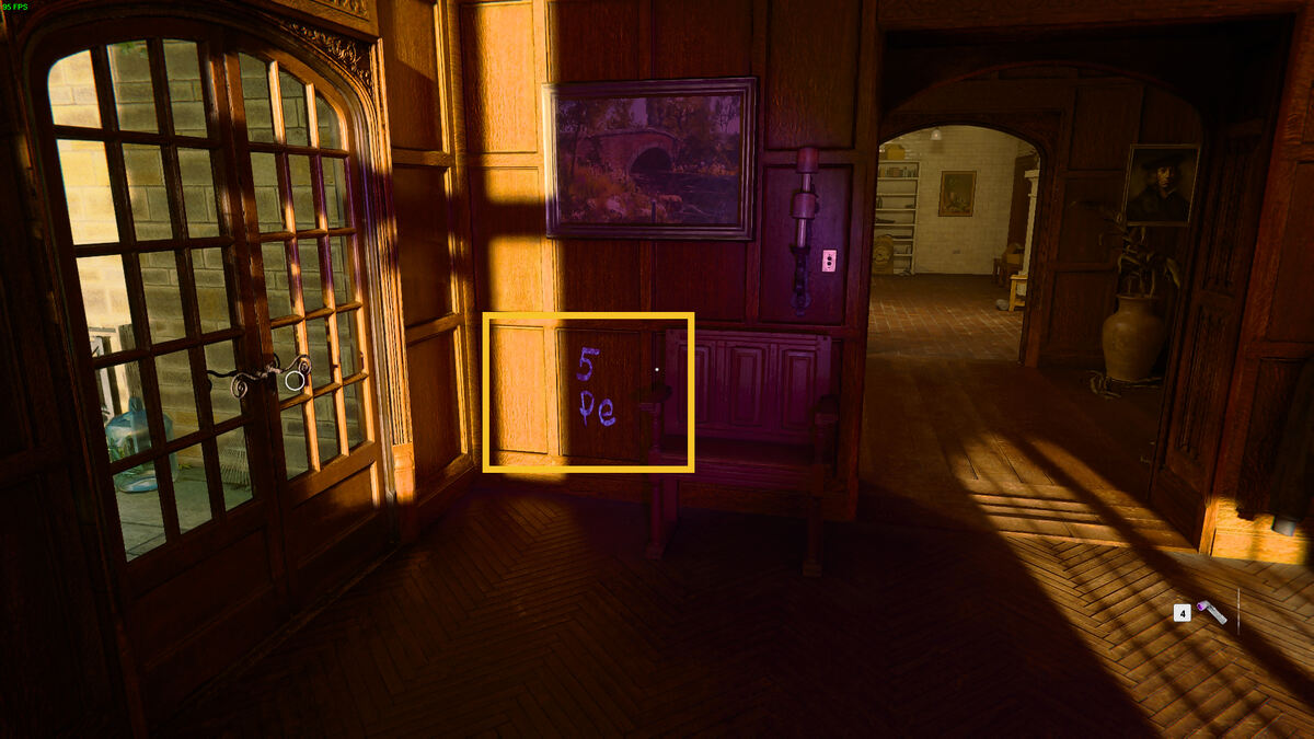 Black Ops 6 piano puzzle solution: markings on the wall in the Rook safehouse.