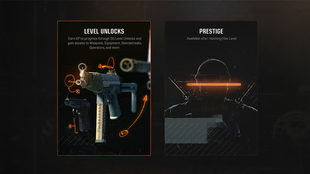 Image of a Player level unlocks and Prestige screen in Call of Duty Black Ops 6.