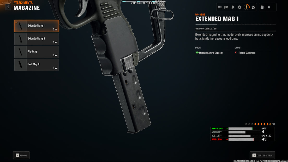 Image of the Extended Mag I attachment for Saug in Black Ops 6.