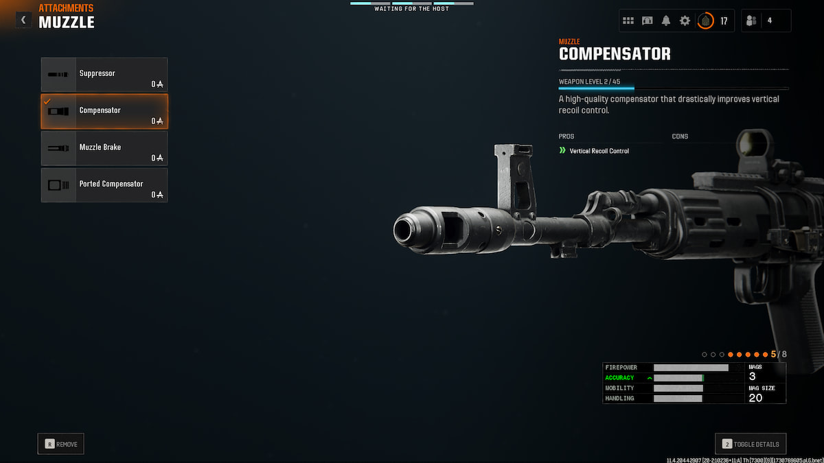 Image of the Compensator Muzzle attachment for Tsarkov 7.62 in Call of Duty Black Ops 6.