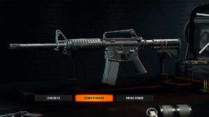 Image of the XM4 assault rifle on the loadout preparation screen in Call of Duty Black Ops 6.