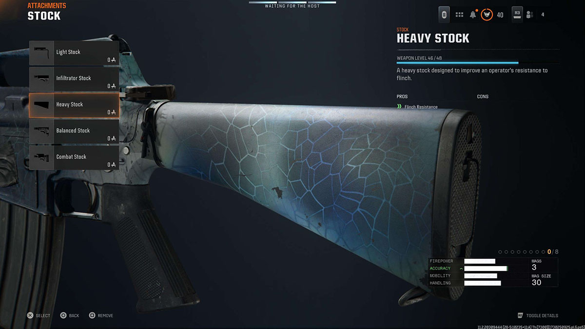 Black Ops 6 XM4 Heavy Stock attachment