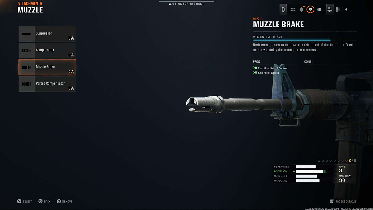 Black Ops 6 XM4 Muzzle Brake attachment