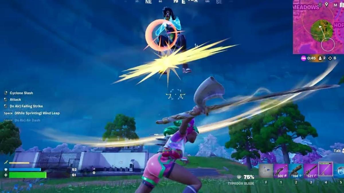 Typhoon Blade abilities in Fortnite