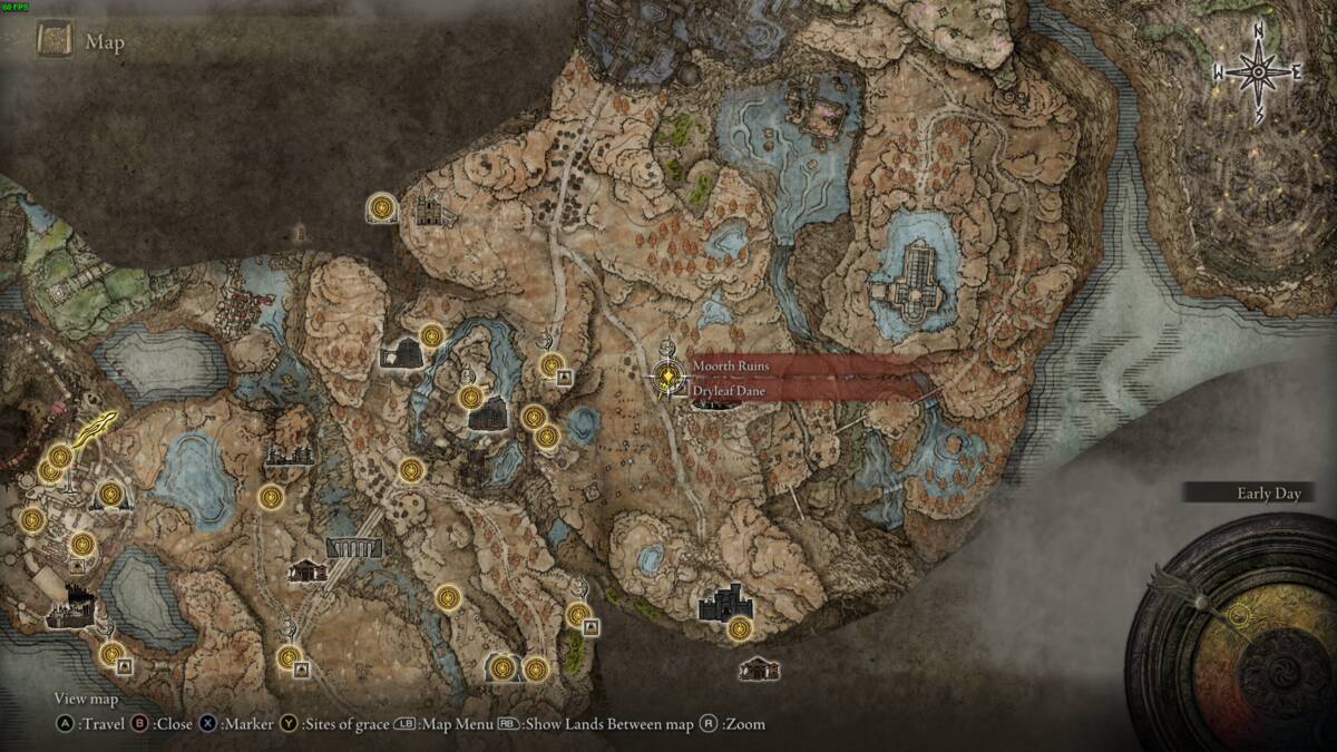 Elden Ring Shadow of the Erdtree Scadutree Blessing locations: map of the realm of shadow.