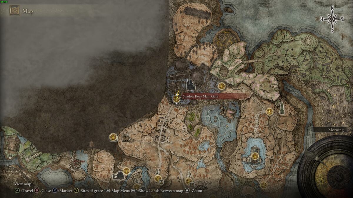 Elden Ring Shadow of the Erdtree Scadutree Blessing locations: map of the realm of shadow.