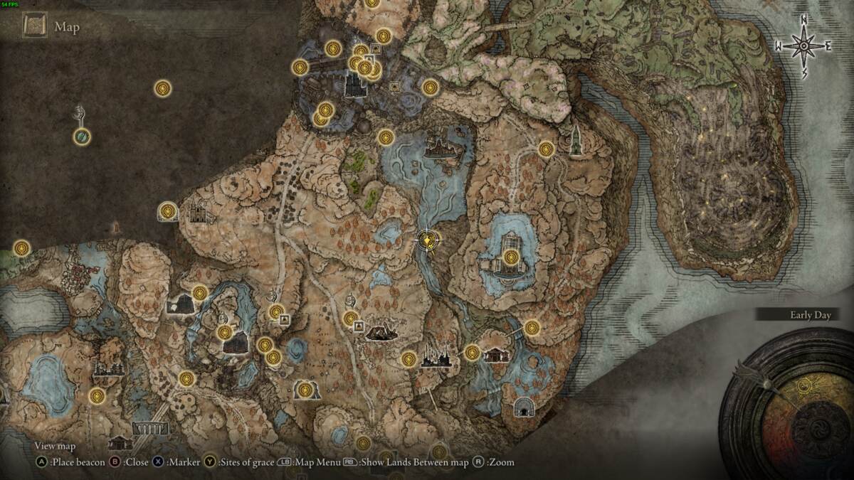 Elden Ring Shadow of the Erdtree Scadutree Blessing locations: map of the realm of shadow.