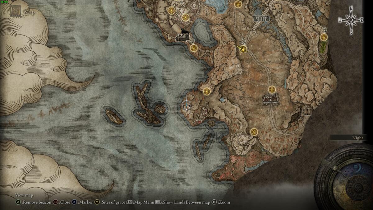 Elden Ring Shadow of the Erdtree Scadutree Blessing: realm of shadow map.