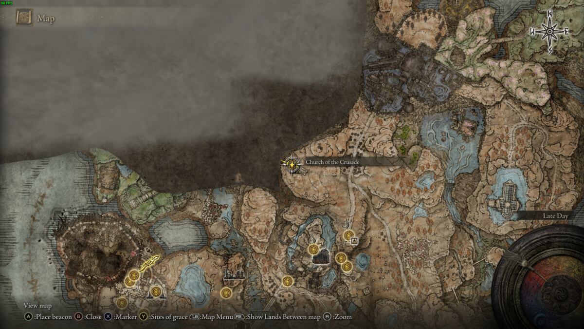 Elden Ring Shadow of the Erdtree Scadutree Blessing locations: map of the realm of shadow.
