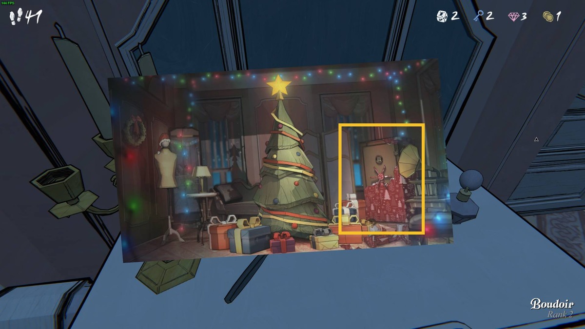Blue Prince Boudoir safe code: photo of Christmas day.