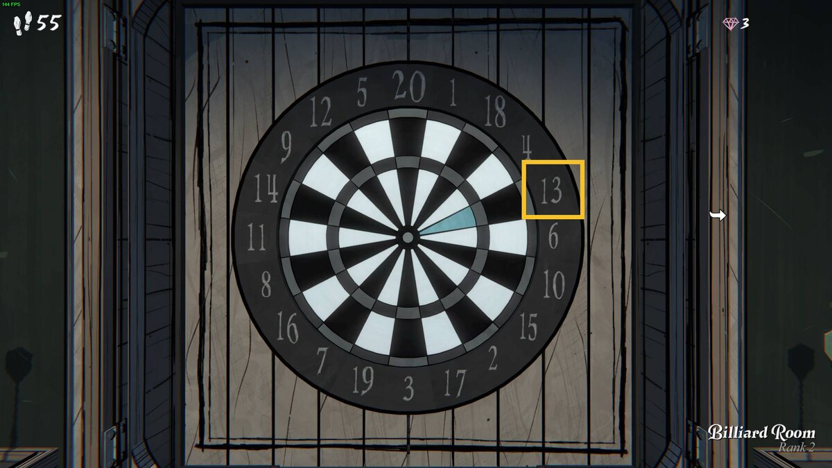 Blue Prince Dartboard Puzzle: dartboard.