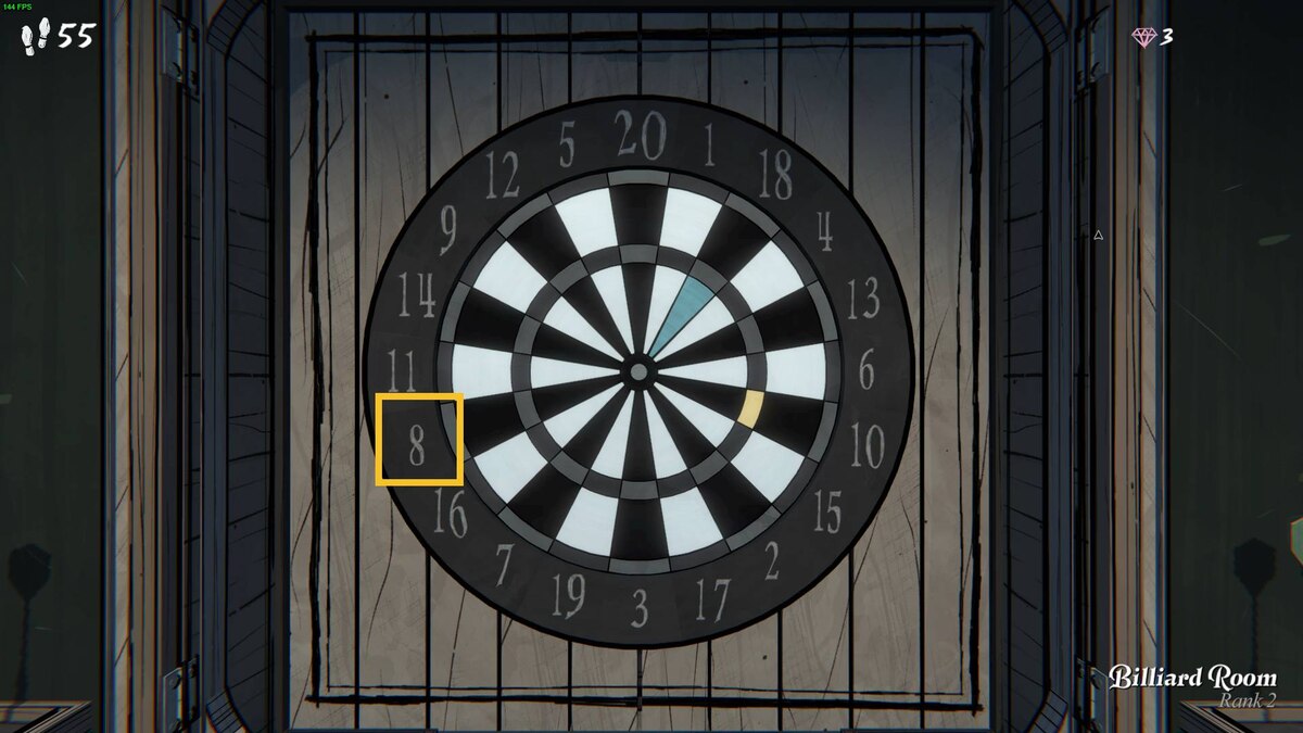 Blue Prince Dartboard Puzzle: dartboard.