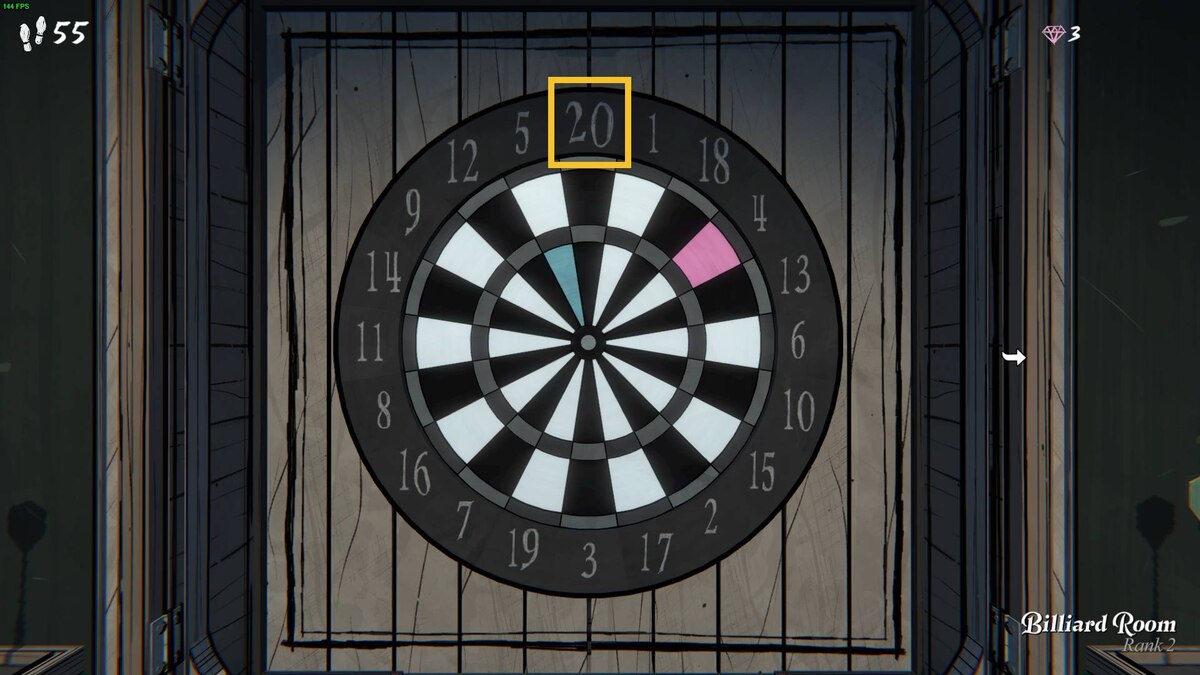 Blue Prince Dartboard Puzzle: dartboard.