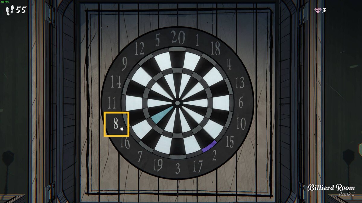 Blue Prince Dartboard Puzzle: dartboard.