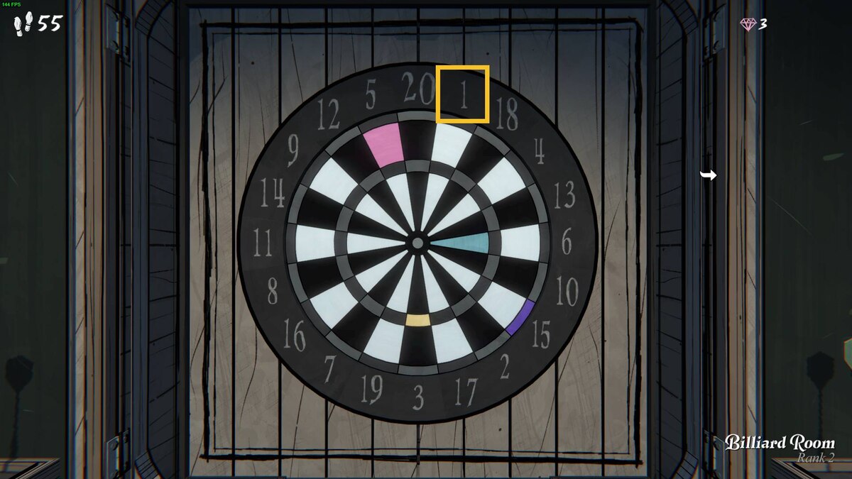 Blue Prince Dartboard Puzzle: dartboard.