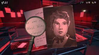 Blue Prince: document with a picture of a woman.
