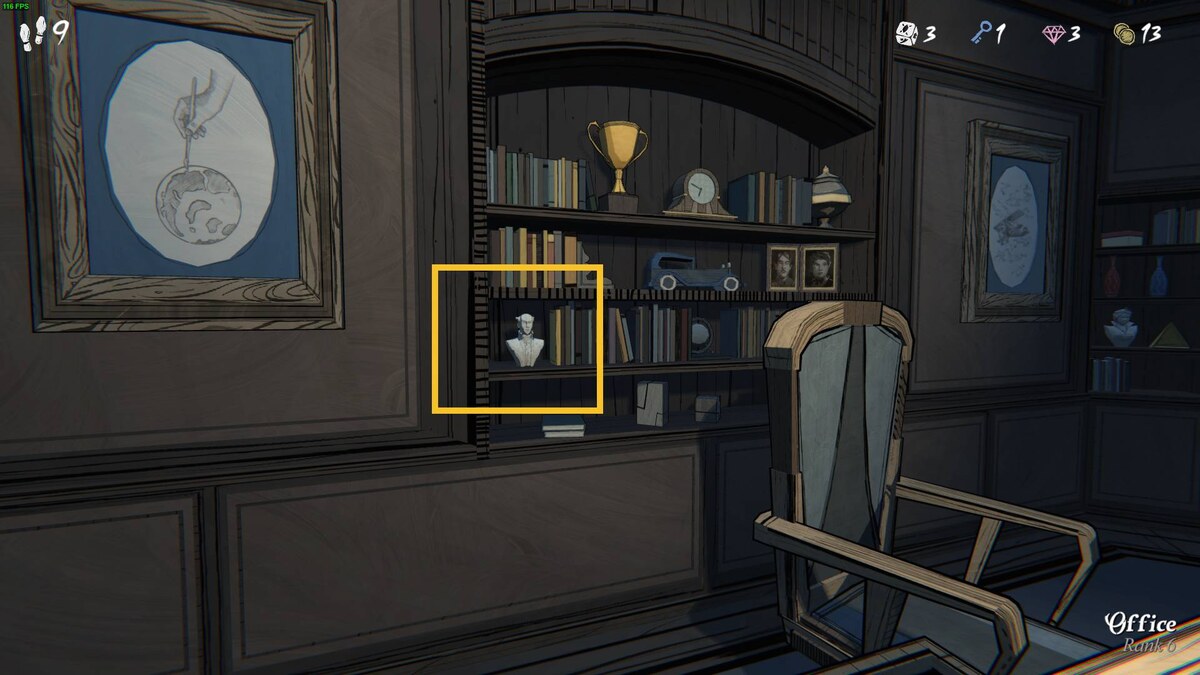 Blue Prince Office safe code: bust in the office.