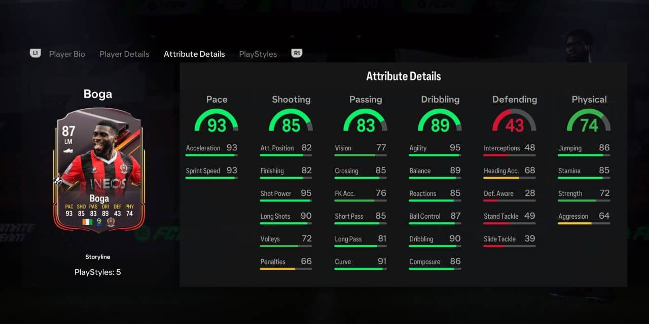 boga storyline player profile fc 24