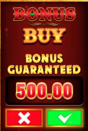 screenshot showing a bonus buy offer