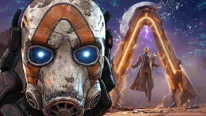 Borderlands 4 mask in front of Vault