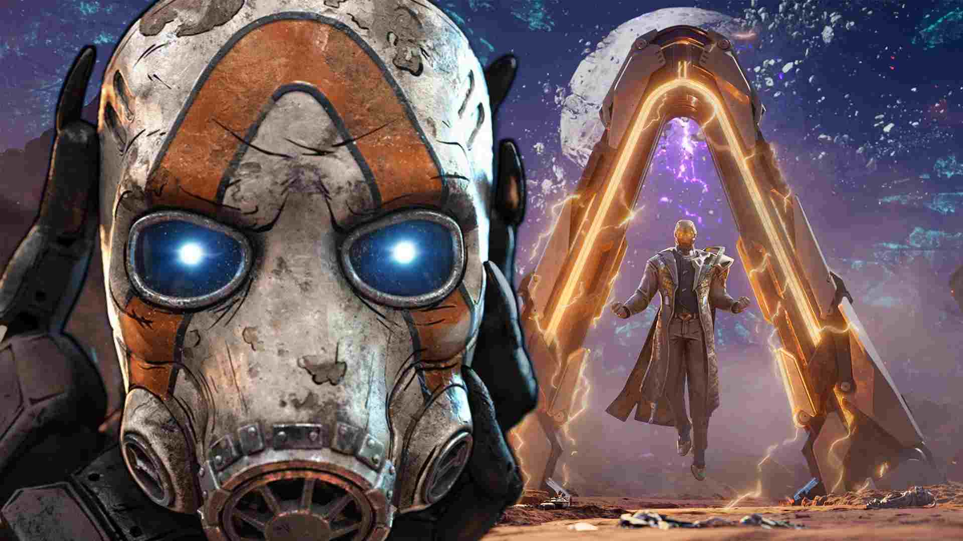 Borderlands 4 mask in front of Vault