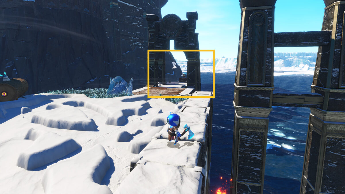 Astro Bot Bot of War: Astro exploring the Bot of War level.