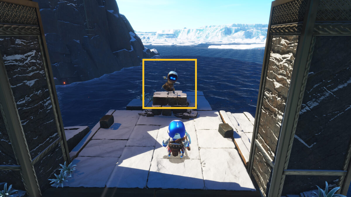 Astro Bot Bot of War: Astro exploring the Bot of War level.