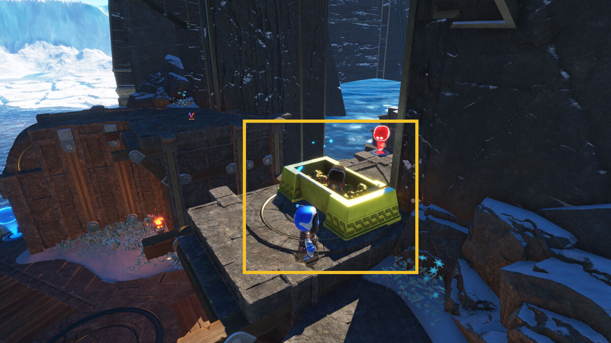 Astro Bot Bot of War: Astro exploring the Bot of War level.