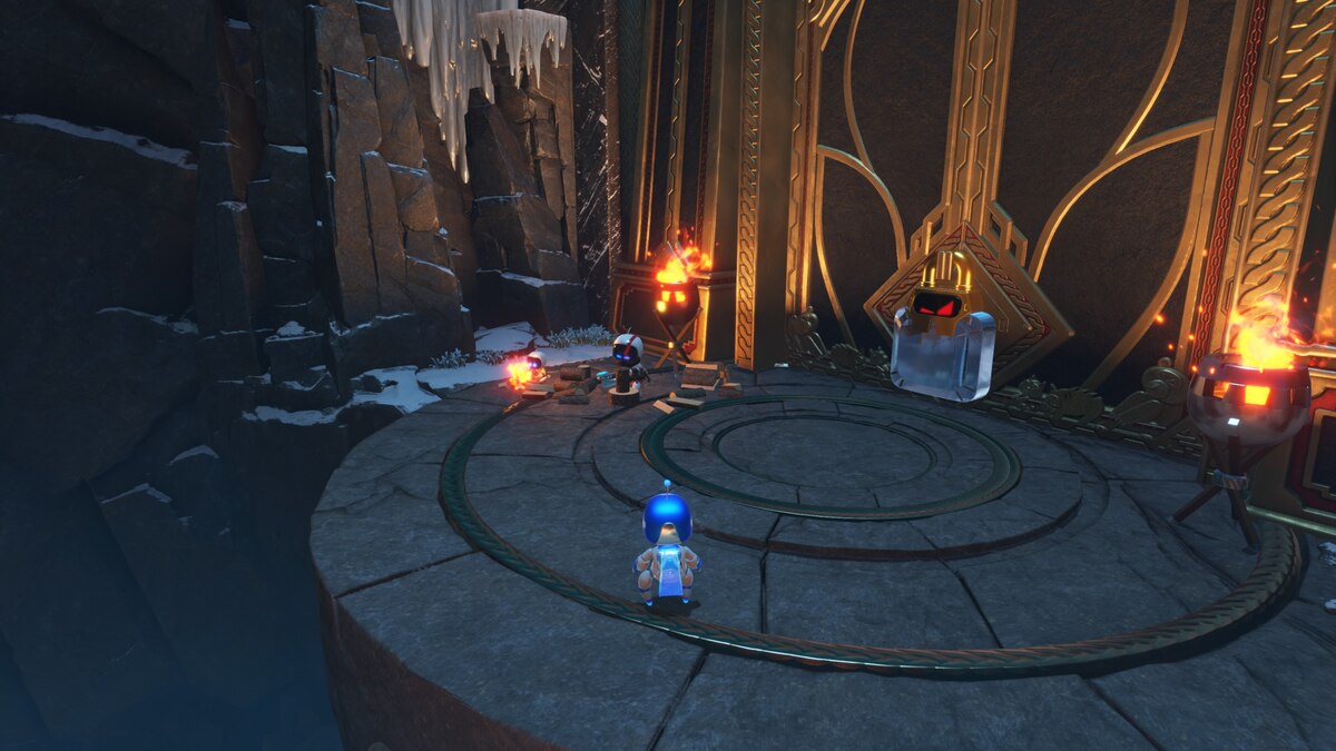 Astro Bot Bot of War: Astro exploring the Bot of War level.